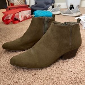 Olive Green Ankle Boot